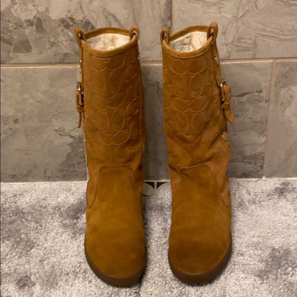 Coach Tulip signature boots